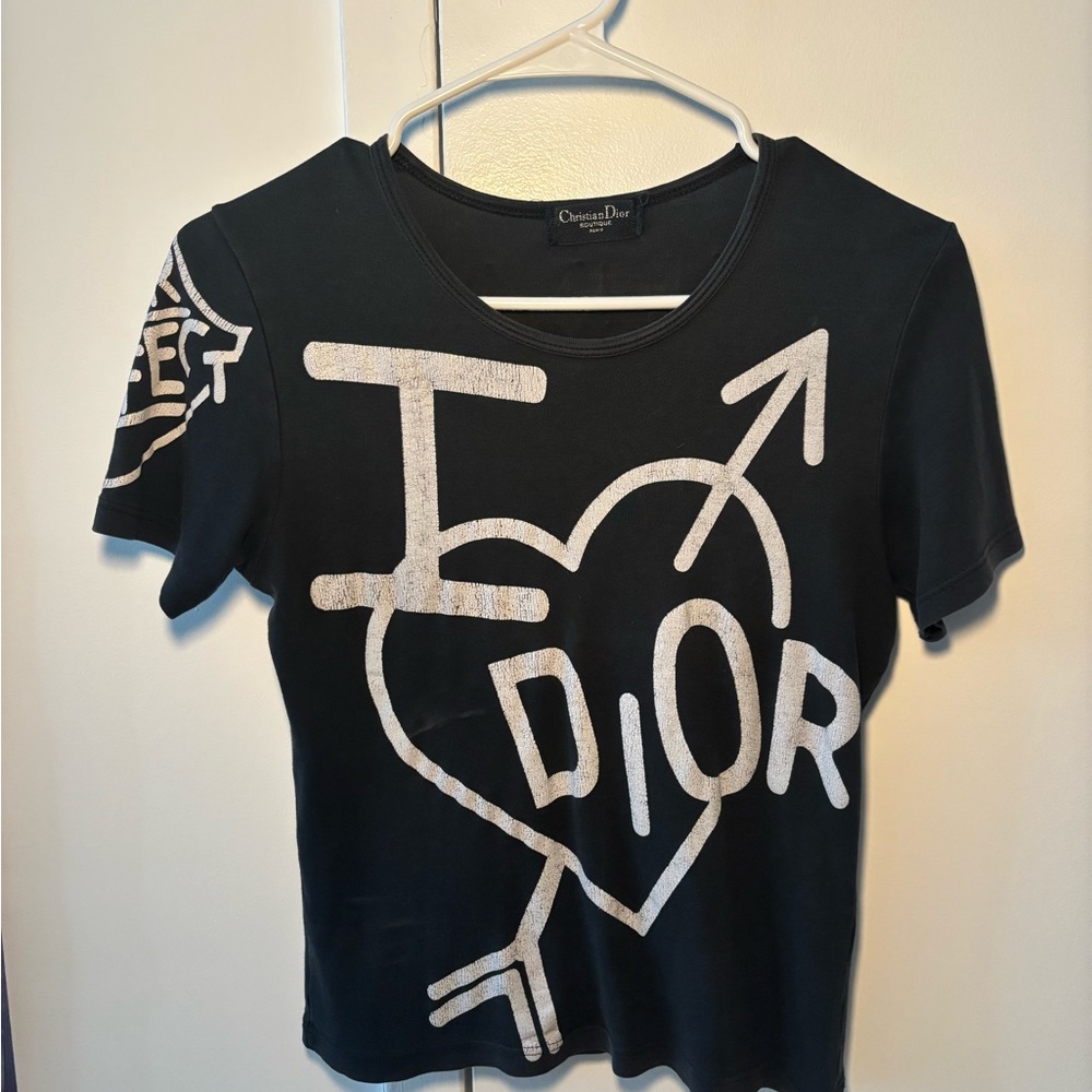 Christian Dior Black Graphic T-Shirt